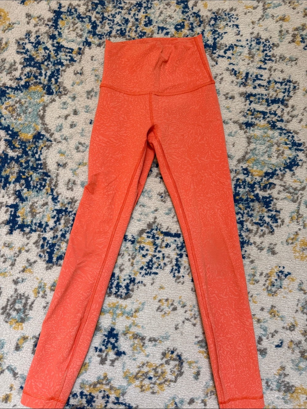 lululemon athletica Coral-Orange Kids High-Rise Leggings
